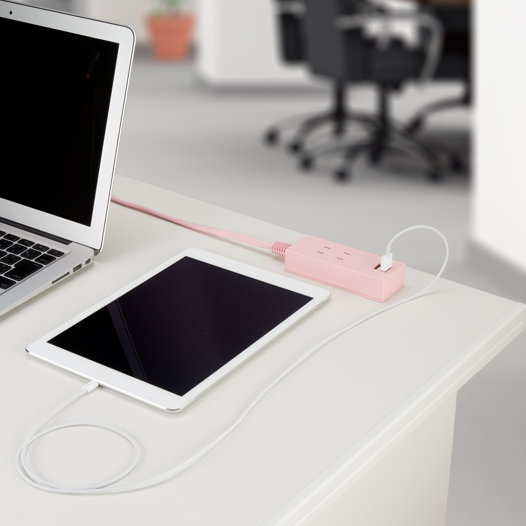 2AC2USB2.1A2.5mピンク｜YAZAWA CORPORATION