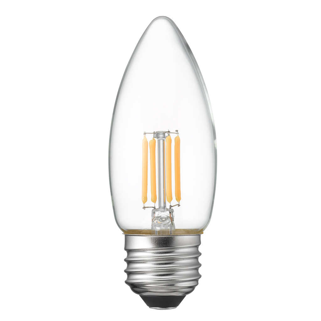 高W C36シャンデリア形LED E26 L色 CL｜YAZAWA CORPORATION